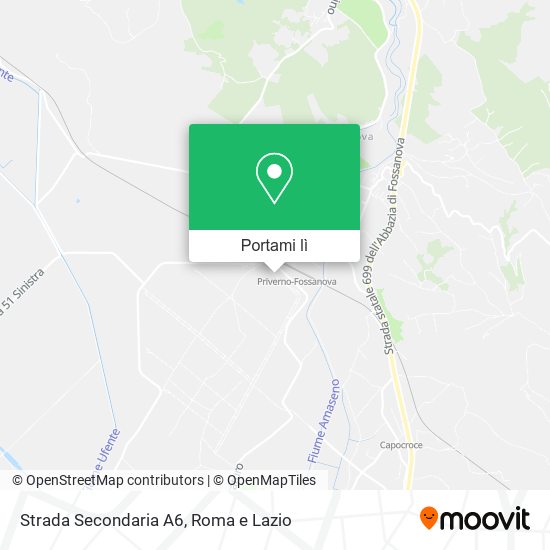 Mappa Strada Secondaria A6