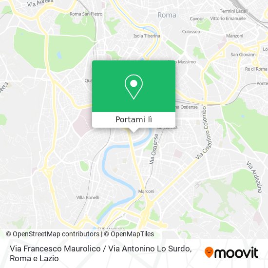 Mappa Via Francesco Maurolico / Via Antonino Lo Surdo