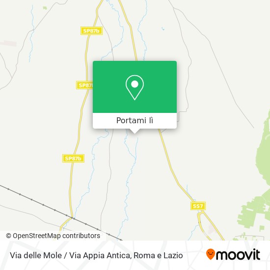 Mappa Via delle Mole / Via Appia Antica