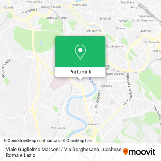 Mappa Viale Guglielmo Marconi / Via Borghesano Lucchese
