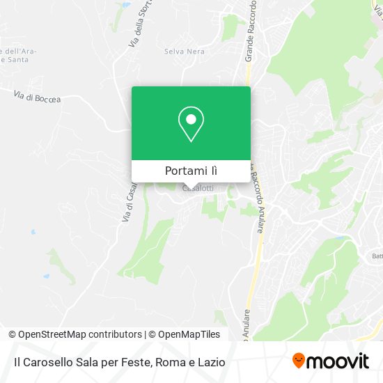 Mappa Il Carosello Sala per Feste