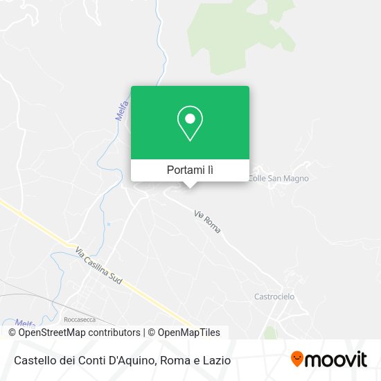 Mappa Castello dei Conti D'Aquino