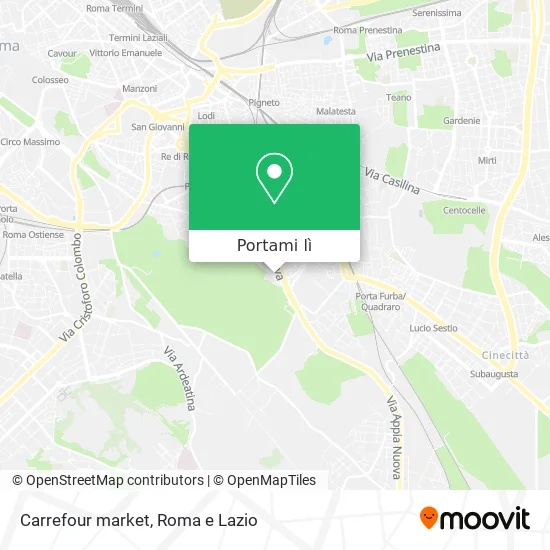 Mappa Carrefour market