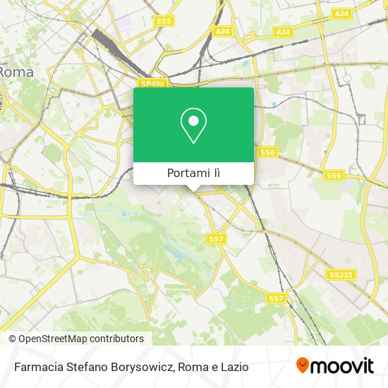 Mappa Farmacia Stefano Borysowicz