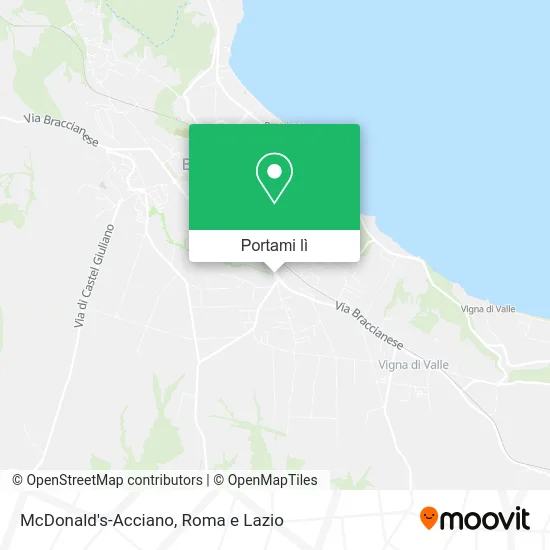 Mappa McDonald's-Acciano