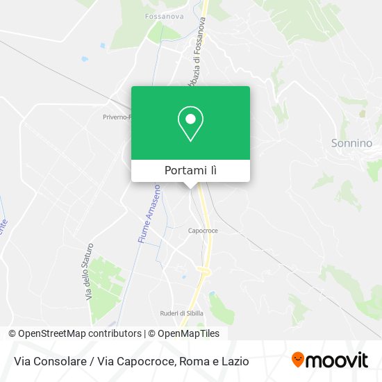 Mappa Via Consolare / Via Capocroce