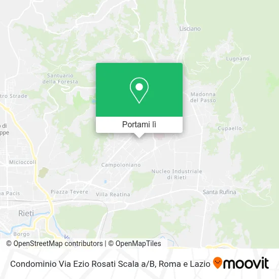 Mappa Condominio Via Ezio Rosati Scala a / B