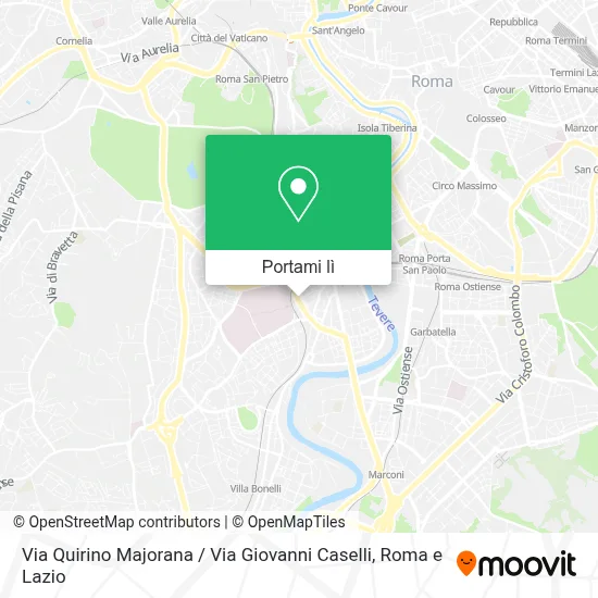 Mappa Via Quirino Majorana / Via Giovanni Caselli