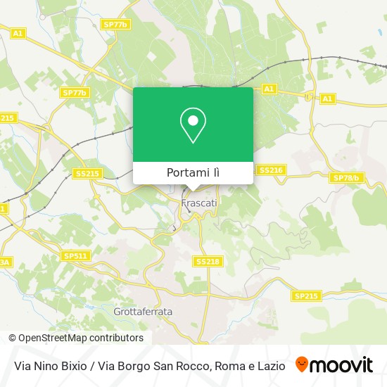 Mappa Via Nino Bixio / Via Borgo San Rocco