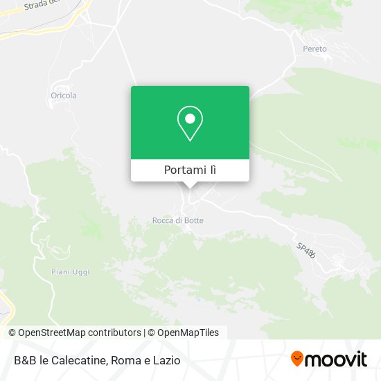 Mappa B&B le Calecatine