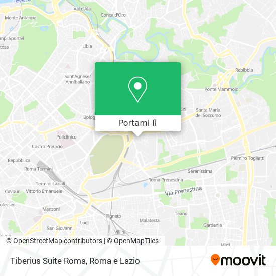 Mappa Tiberius Suite Roma