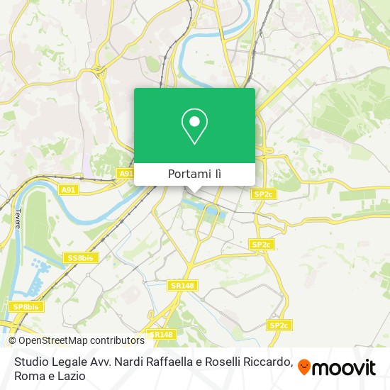 Mappa Studio Legale Avv. Nardi Raffaella e Roselli Riccardo