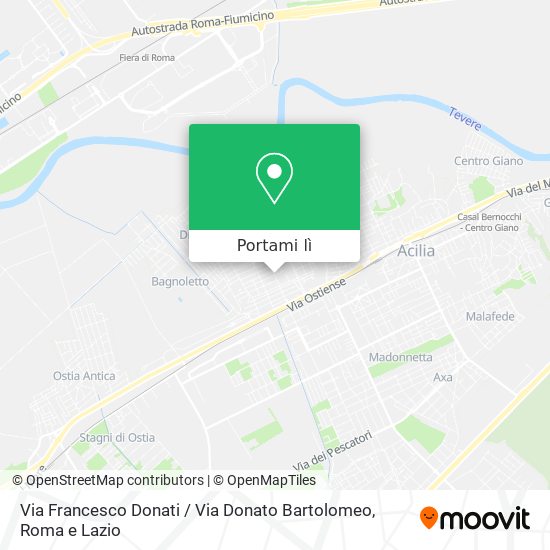 Mappa Via Francesco Donati / Via Donato Bartolomeo