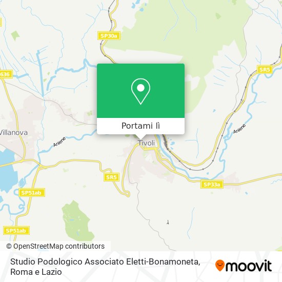 Mappa Studio Podologico Associato Eletti-Bonamoneta