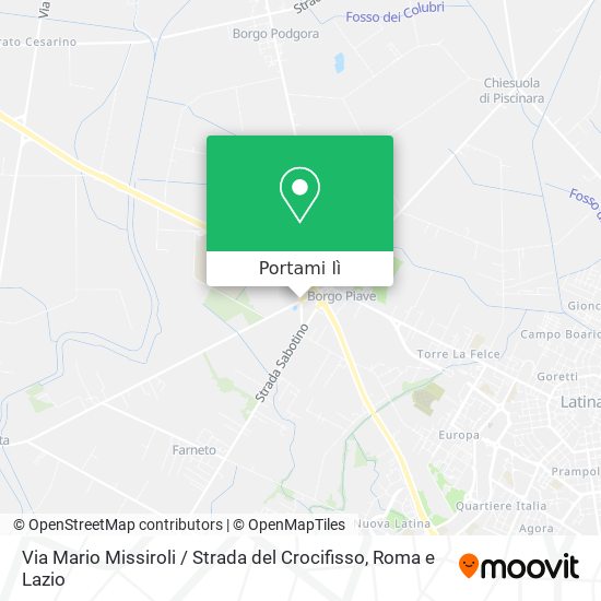Mappa Via Mario Missiroli / Strada del Crocifisso
