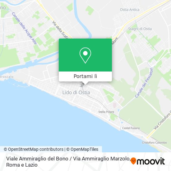 Mappa Viale Ammiraglio del Bono / Via Ammiraglio Marzolo