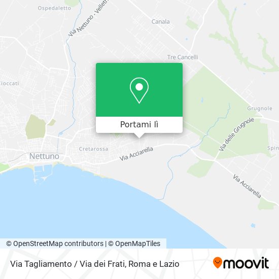Mappa Via Tagliamento / Via dei Frati