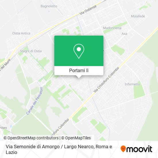 Mappa Via Semonide di Amorgo / Largo Nearco