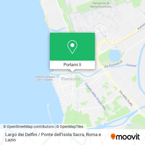 Mappa Largo dei Delfini / Ponte dell'Isola Sacra