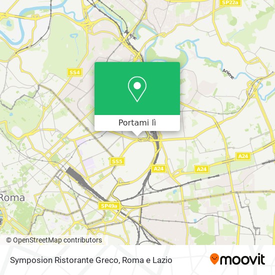 Mappa Symposion Ristorante Greco