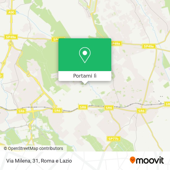 Mappa Via Milena, 31