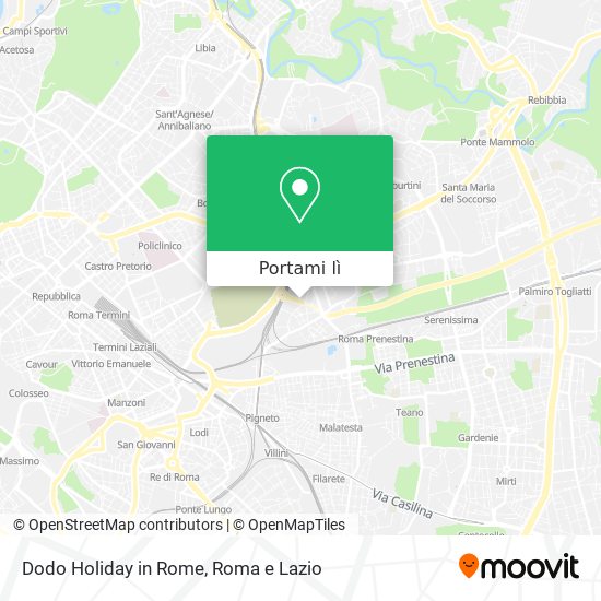 Mappa Dodo Holiday in Rome