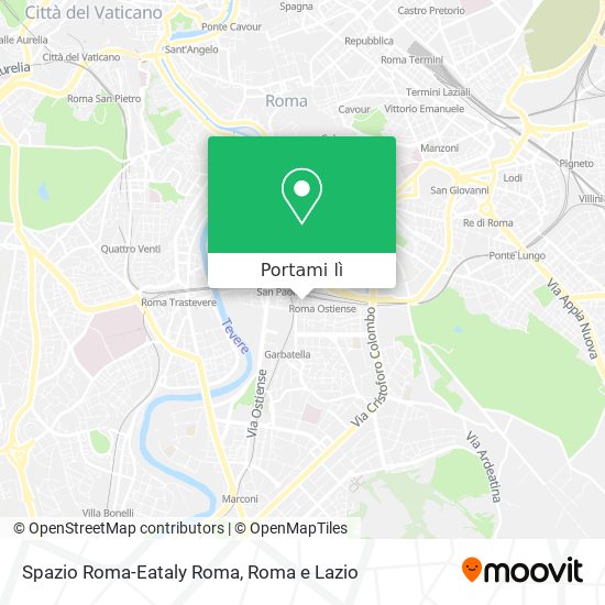 Mappa Spazio Roma-Eataly Roma
