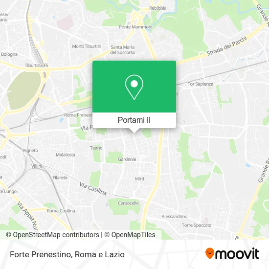 Mappa Forte Prenestino