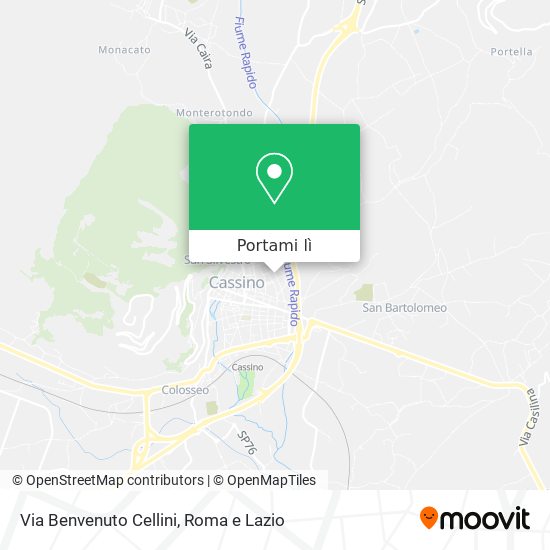 Mappa Via Benvenuto Cellini
