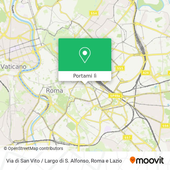 Mappa Via di San Vito / Largo di S. Alfonso