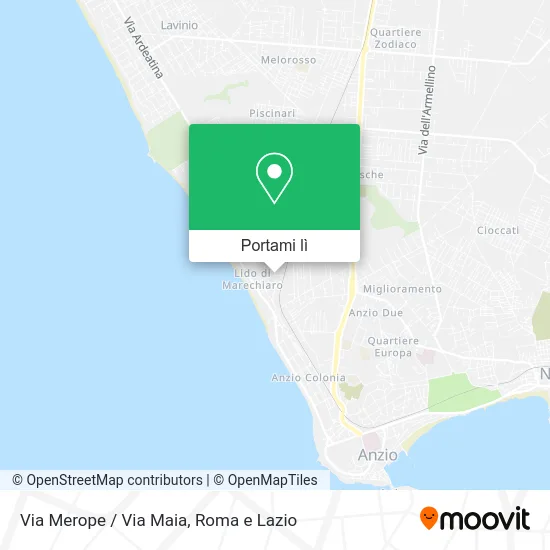 Mappa Via Merope / Via Maia