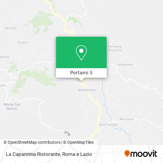 Mappa La Capannina Ristorante