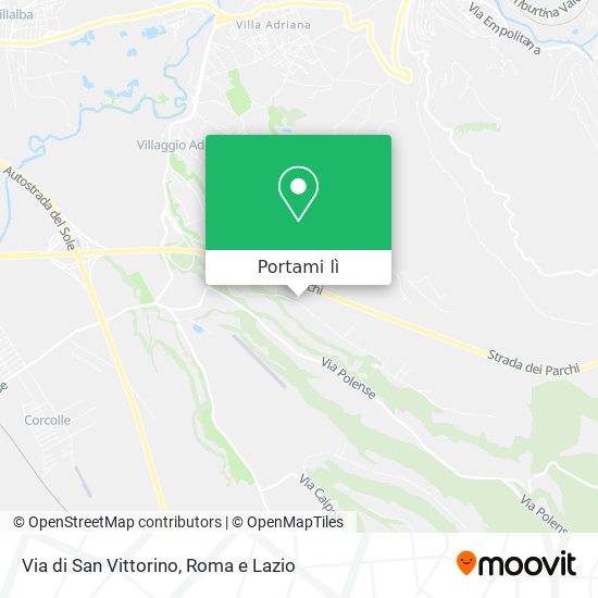 Mappa Via di San Vittorino