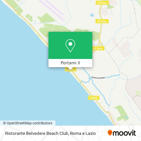 Mappa Ristorante Belvedere Beach Club