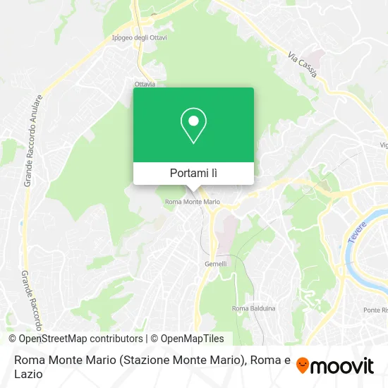 Mappa Roma Monte Mario (Stazione Monte Mario)
