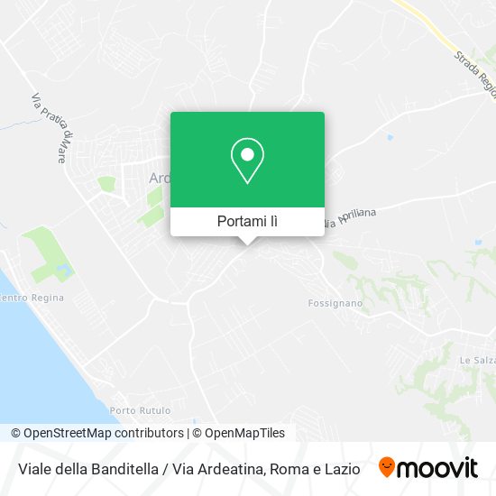 Mappa Viale della Banditella / Via Ardeatina