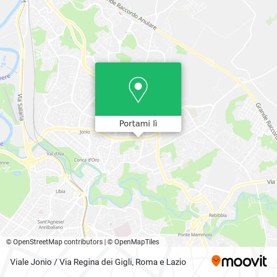 Mappa Viale Jonio / Via Regina dei Gigli