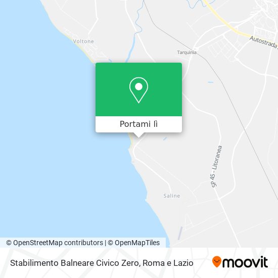 Mappa Stabilimento Balneare Civico Zero