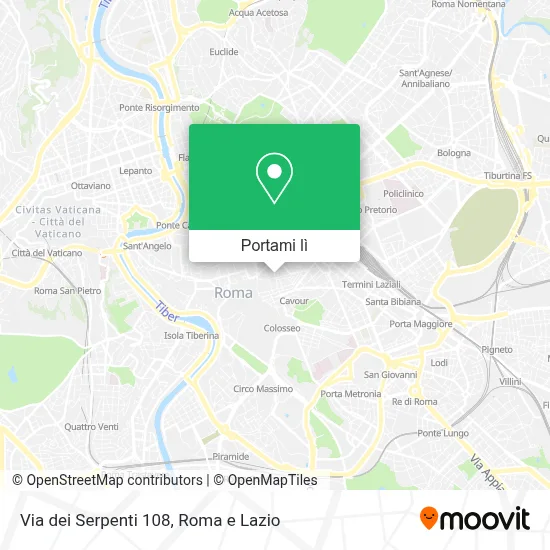 Mappa Via dei Serpenti  108