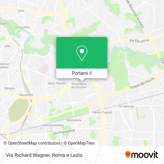 Mappa Via Richard Wagner