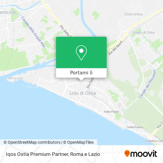 Mappa Iqos Ostia Premium Partner