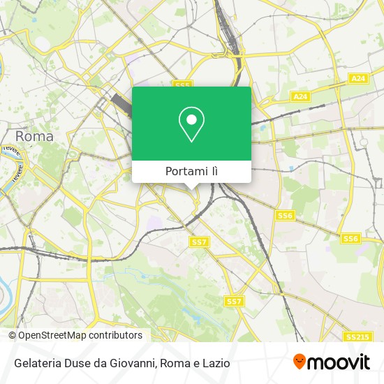 Mappa Gelateria Duse da Giovanni