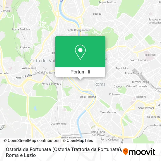 Mappa Osteria da Fortunata