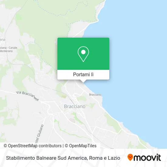 Mappa Stabilimento Balneare Sud America