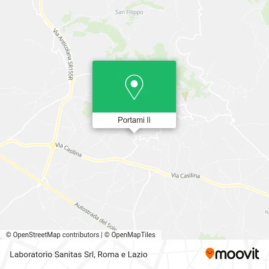 Mappa Laboratorio Sanitas Srl