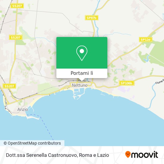 Mappa Dott.ssa Serenella Castronuovo