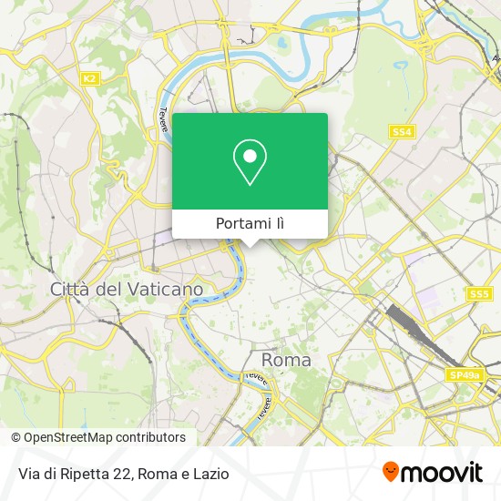 Mappa Via di Ripetta  22