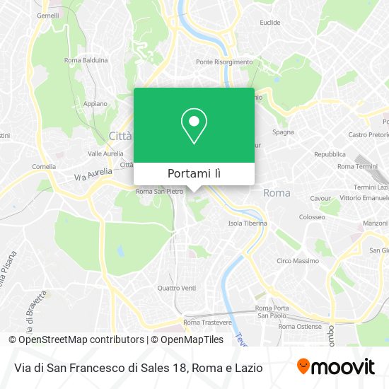 Mappa Via di San Francesco di Sales  18