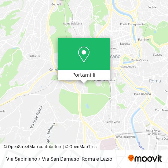 Mappa Via Sabiniano / Via San Damaso