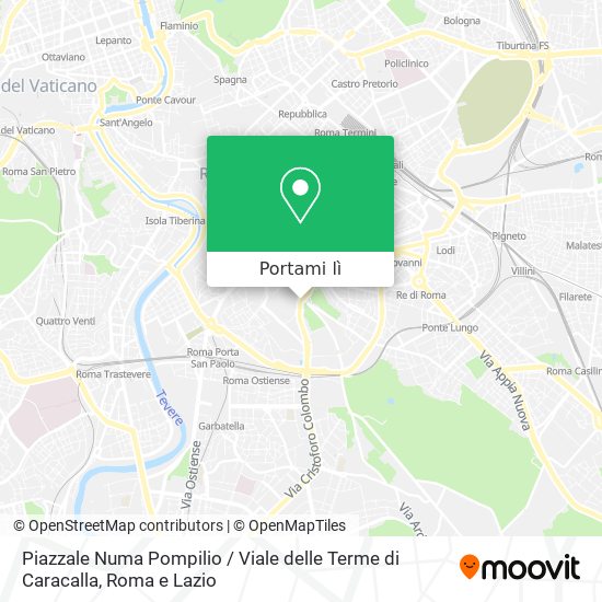 Mappa Piazzale Numa Pompilio / Viale delle Terme di Caracalla